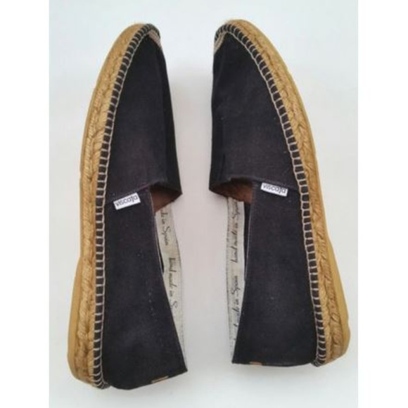 Viscata Mens Barcelona Canvas Black Espadrilles - Picture 4 of 8